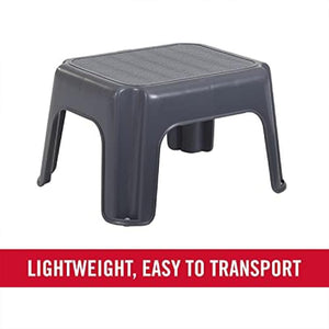 Rubbermaid Durable Plastic Step Stool w/ 250-LB Weight Capacity, Gray (3 Pack)