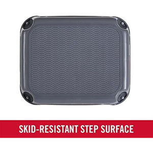 Rubbermaid Durable Roughneck Plastic Family Sturdy Step Stool, Gray (2 Pack)