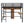 Full Size & Loft Bed With L-Shaped Desk And Shelves - Black