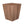 Suncast 16 Inch Farmington Decorative Rustic Wood Finish Garden Planter, Brown