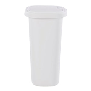 Rubbermaid 13.25 Gallon Rectangular Spring-Top Lid Wastebasket Trash Can, White