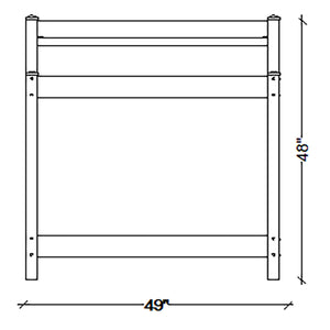Dura-Trel Greenfield Outdoor Table Potting Bench for Gardening Supplies, White