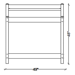 Dura-Trel Greenfield Outdoor Table Potting Bench for Gardening Supplies, White