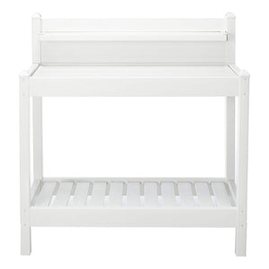 Dura-Trel Greenfield Outdoor Table Potting Bench for Gardening Supplies, White