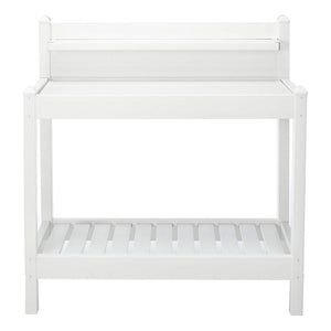 Dura-Trel Greenfield Outdoor Table Potting Bench for Gardening Supplies, White