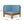Oana Outdoor Wooden Sectional Set With Cushions, Blue