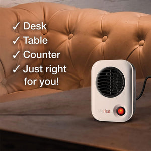 Lasko 101 MyHeat Portable Personal Electric 200W Ceramic Space Heater, White - TRAPSKI