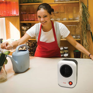 Lasko 101 MyHeat Portable Personal Electric 200W Ceramic Space Heater, White - TRAPSKI