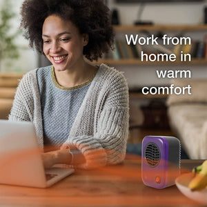 Lasko 106 MyHeat Portable Personal Electric 200 W Ceramic Space Heater, Purple