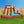 Banzai Twin Falls Kids Giant Outdoor Inflatable Dual Water Slide Splash Park Toy
