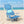 Ostrich Ladies Comfort Backpacker, Outdoor Beach Pool Reclining Chair, Blue