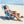 Ostrich Ladies Comfort Backpacker, Outdoor Beach Pool Reclining Chair, Blue