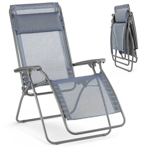 Lafuma R-Clip Batyline Iso Relaxation Zero Gravity Outdoor Lounge Recliner Ocean