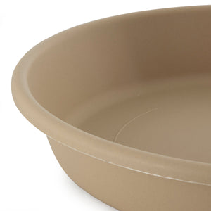 The HC Companies 21 Inch Planter Saucer for Classic Pots, Sandstone, 2 Pack