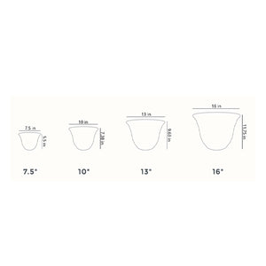 Listo SRA13001P05 13-Inch Round Outdoor Plastic Sierra Planter, Rustic Redstone