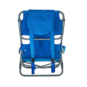 Ostrich The Heavy-Duty Backpacker Portable Reclining Beach Camping Chair, Blue