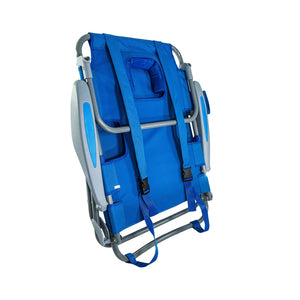 Ostrich The Heavy-Duty Backpacker Portable Reclining Beach Camping Chair, Blue