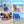 Ostrich The Altitude 3N1 High Back Outdoor Beach Lounge Chair w/Footrest, Blue