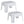 Rubbermaid Durable Plastic Step Stool, Holds 300 lbs, White-2 Pack (Refurbished)