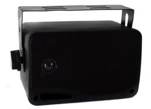 Pyle PLMR24B 3.5" 200 Watt 3-Way Weather Proof Mini Box Speakers