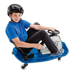 Razor High Torque Motorized Drifting Crazy Cart with Drift Bar, Blue (2 Pack) - TRAPSKI