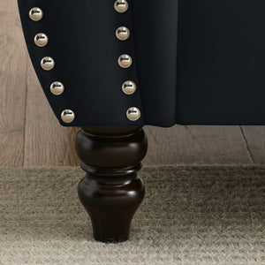 Chesterfield Sofa With Rolled Arms And Nailhead Trim