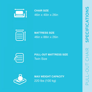 Intex Inflatable Pull Out Sofa Chair Sleeper w/ Twin Sized Air Mattress (3 Pack)