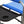 Kamp-Rite Director Portable Lounge Arm Chair with Side Table, Blue (2 Pack)