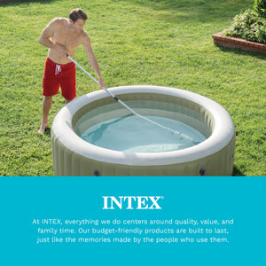 Intex Rechargeable Handheld Above Ground Pool Vacuum Cleaner with 2 Brush Heads