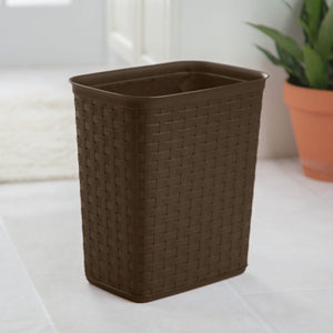 Sterilite Weave 3.4 Gallon Plastic Home & Office Wastebasket Trash Can (18 Pack)