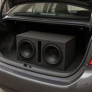 Q Power QBASS Dual 10 Inch Heavy Duty Car Audio Subwoofer Enclosure Box