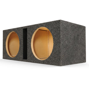 Q Power QBASS Dual 10 Inch Heavy Duty Car Audio Subwoofer Enclosure Box