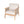 Outdoor 4pc Acacia Wood and Rope Sectional Patio Sofa Set