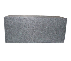 QPower QSMBASS12 Dual 12" Inch Sealed Angled Subwoofer Sub Box Speaker Enclosure