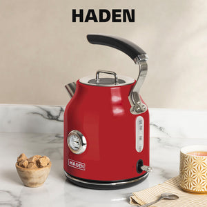 Haden Stainless Steel Retro Toaster & 1.7 Liter Stainless Steel Electric Kettle