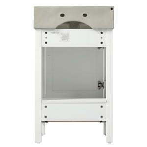 Bathroom Vanity With Sink, Frame And Drawer