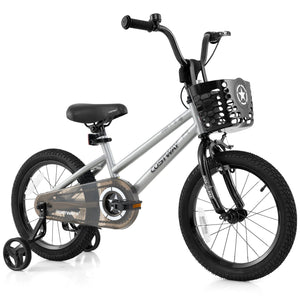 14 Inch Kids Bike Adjustable with Transparent Chain Cover for 4-5 Years Old