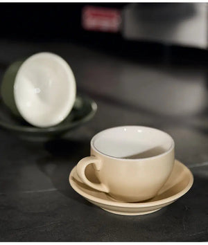 Best Latte Art Cup for Home Baristas - Sawada Style Wide-Mouth Ceramic 300ml Under $11