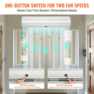36" Commercial Indoor Air Curtain Super Power 2 Speeds 900CFM