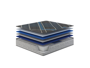 Restonic comfort care 14' hybrid mattress, individual pocketed coil mattress , firm comfort