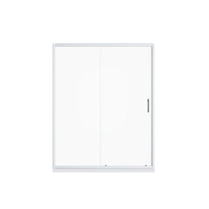 Pivot Shower Door With Handle, 1 / 4" Thick - Chrome