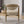 Beige PU Leather Dining Room Chair with Metal Frame