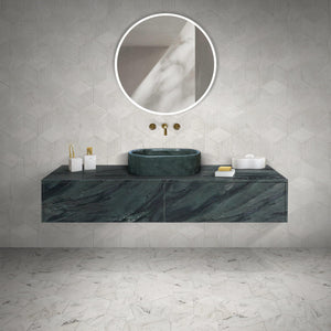 Bathroom Vessel Sink, Semi Polished Surface