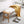 Design Natural Oak Wood Dining Bench with Handwoven Cane Seat in White