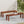 Acacia Wood Outdoor Bench with Beautiful Slat Paneling - Dark Brown