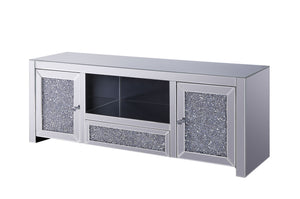 Noralie Mirrored & Faux Diamonds TV Stand (Assembled)