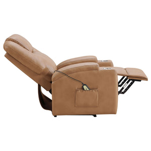 Macklin - Power Lift Massage Recliner With Heat And Dual Cupholders