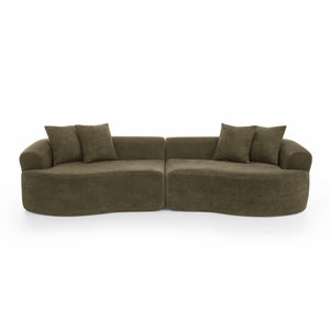 4 Seater Curved Cloud Sectional Sofa