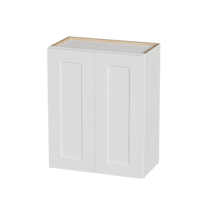 White Shaker Solid Wood Wall Cabinet with Soft-Close Doors