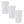 Rubbermaid 13.25 Gallon Rectangular Spring-Top Lid Wastebasket, White (3 Pack)